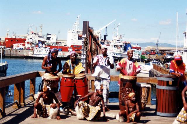 Musikgruppe an der Waterfront